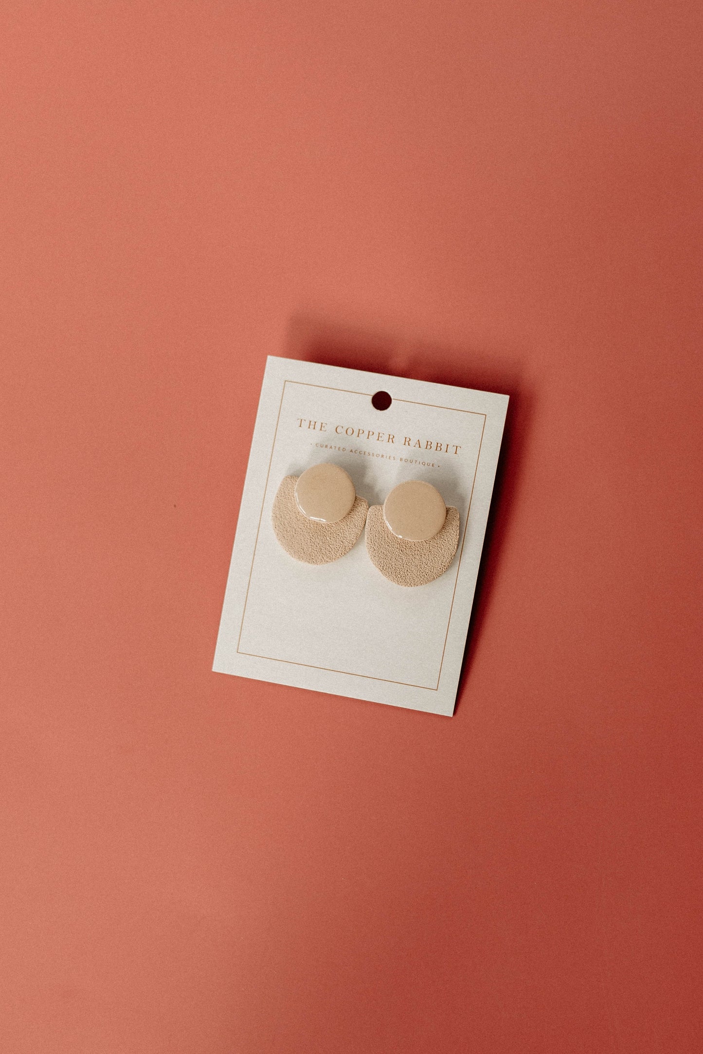 The Zoe Studs - Taupe