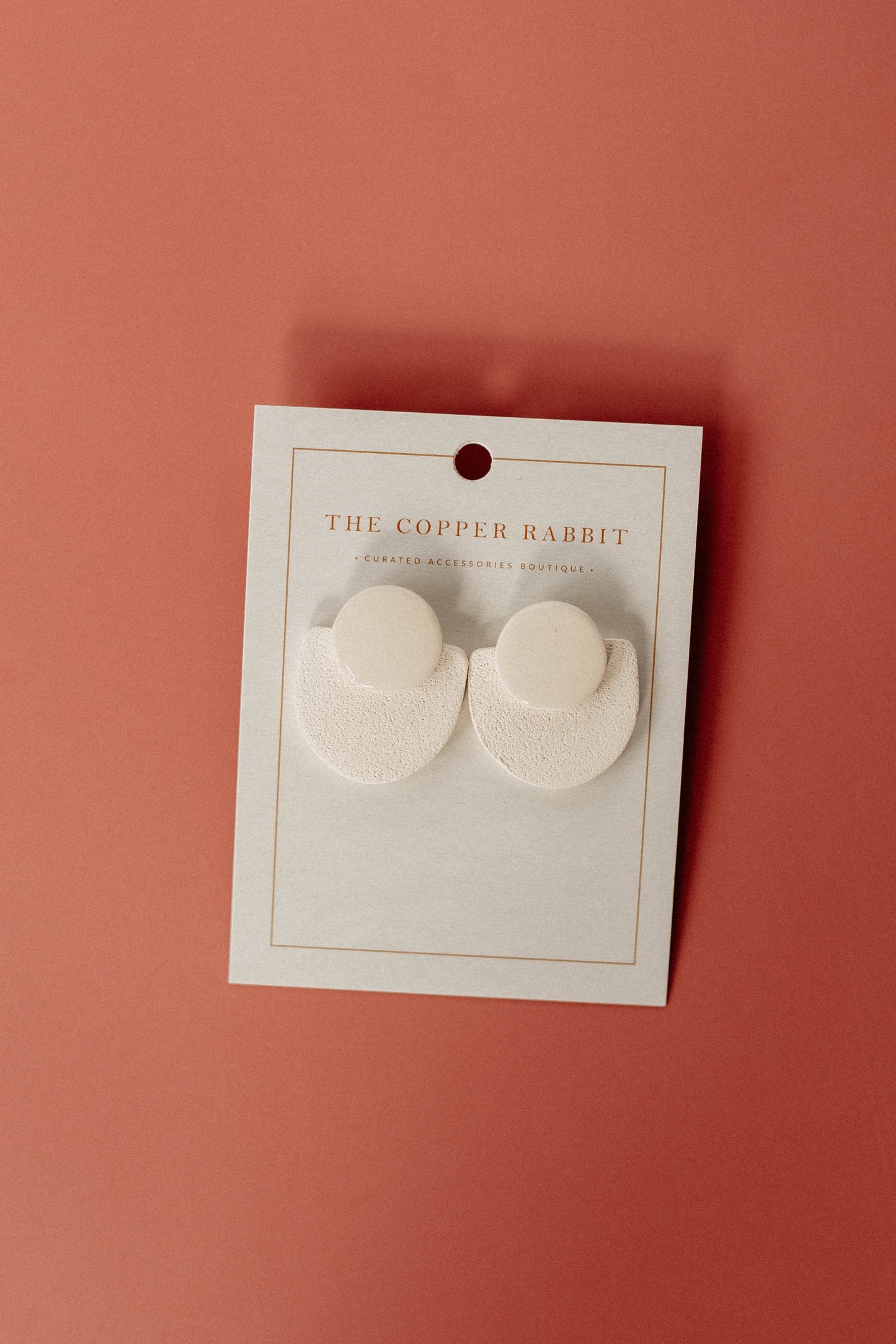 The Zoe Studs - White